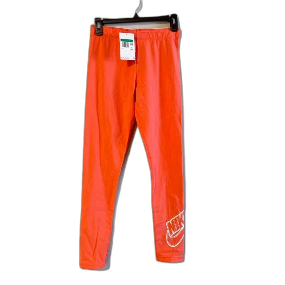 NIKE GIRLS Sportswear lifestyle leggings pants Amber size XL